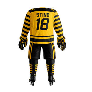 Uniforme de hockey sur glace personnalisé de haute qualité, uniforme de hockey sur glace de l'équipe du Canada, maillot de hockey sur glace de terrain, meilleure vente - Product Image 5