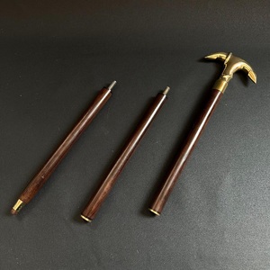 ไม้เท้าเดินป่าพับได้ไม้เท้าซ่อนสมอเรือทำจากทองเหลืองสวยงามปรับแต่งได้ตามต้องการสำหรับการเดินป่าแบบทันสมัย - Product Image 3