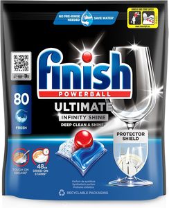 ฟินิช อัลติเมท อินฟินิตี้ ไชน์ เม็ดล้างจาน 240 เม็ด (3 แพ็ค x 80 เม็ด) - Product Image 6
