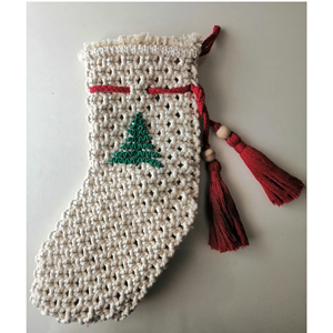 Nouveau design Macramé Stock de Noël Bohème Cadeau de Noël ornement d'arbre décor à la maison fait à la main du Vietnam - Product Image 4