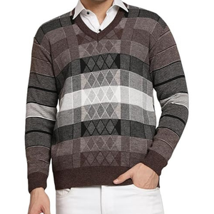 Suéter de punto personalizado fabricante de algodón de moda OEM a granel al por mayor suministro de fábrica - Product Image 1