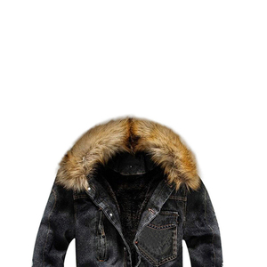 แจ็คเก็ตเดนิมผ้าแคนวาสสำหรับผู้ชาย - กันน้ำและระบายอากาศได้ดี ทรงทันสมัย งานฝีมือประณีต โลโก้ด้านหน้า - Product Image 5