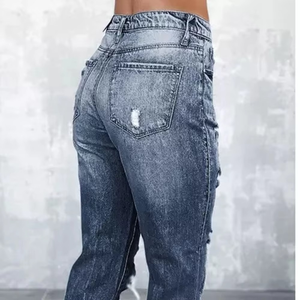 2025 Summer Fashion Trend <b>Jeans</b> New Style High Waist Solid Color Zipper Straight <b>Women</b> Denim <b>Jeans</b> Comfy Stylish & Street Ready - Product Image 6