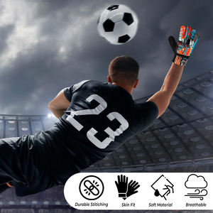 Gants de gardien de but de football professionnels 2025 en latex, doigts complets, imperméables, respirants, avec sangle de poignet réglable, pour extérieur - Product Image 5