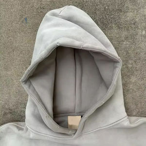 Chándal de verano con estampado personalizado 2026 para hombre, 100% algodón en Color gris, chándal de gran tamaño con lavado ácido de la más alta calidad para hombre - Product Image 4