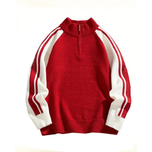 Pull à manches longues en mohair pour hommes pull chaud et doux en tricot confortable tenue quotidienne décontractée d'automne et d'hiver - Product Image 1