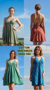 Vestido Mini de Algodón Estilo Boho 2026 para Mujer, Elegante Estampado Floral Multicolor, Estilo Mexicano, Ropa Tradicional Lavable - Product Image 2