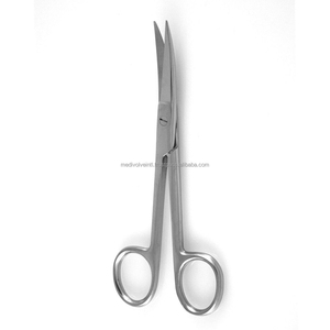 Tijeras Quirúrgicas Manuales de Acero Inoxidable Curvadas de 5.5 Pulgadas, Instrumento Quirúrgico para Hospitales y Clínicas, Grado Médico Profesional - Product Image 1