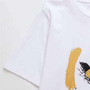 Camisetas de Verano para Mujer de Primera Calidad en Oferta, Ecológicas, de Bambú/Algodón, Estampadas, Antiarrugas, de Secado Rápido, Hechas en Fábrica, Venta al Por Mayor - Product Image 4