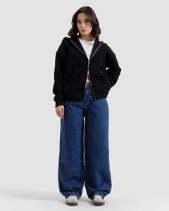 Sudadera con Capucha Unisex de Diseño de Marca de Ropa Urbana de Lujo 2025, con Doble Cremallera, Lisa, de Felpa de 350G, Corte Cuadrado, Totalmente Personalizable para Mujer - Product Image 2