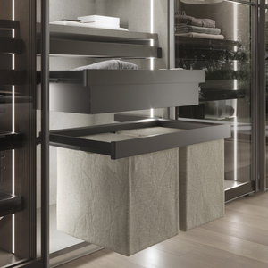 Guide a Chiusura Morbida Emuca, Modulo a Estensione Completa, Kit Telaio Regolabile in Metallo per Cassetti in Quarzo, Organizzatori per Armadi, Modello Spagnolo - Product Image 2