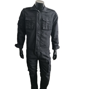 Conjuntos de uniformes de guardia de seguridad táctica al por mayor, ropa de calle transpirable de talla grande y manga larga, trajes de seguridad para exteriores para hombres - Product Image 1