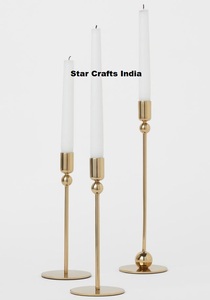 Brass Antique Chimney Candle <b>Holders</b> Fancy Clear <b>Glass</b> Candle <b>Holder</b> for Hot Selling Tableware Decorative Candle <b>Stand</b> for Sale - Product Image 2