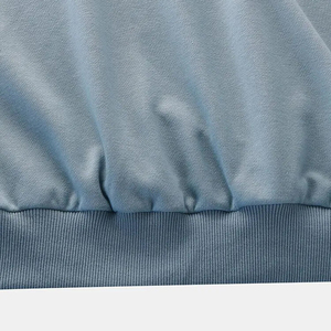 เสื้อสเวตเตอร์คอกลมทรงพอดีตัวปกติเสื้อไม่มีลายพิมพ์ลายสำหรับกีฬาฤดูใบไม้ผลิของผู้ชาย - Product Image 5