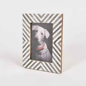 Handmade Luxury Religious Style Geometric Customizable Lightweight Photo <b>Frame</b> Beautiful Resin Bone Wood Inlay for Home - Product Image 1