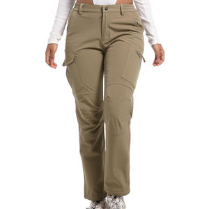 กางเกงซอฟต์เชลล์บุขนแกะสำหรับผู้หญิง สวมใส่สบาย กันน้ำ ขายดี คุณภาพสูง รับผลิตแบบ OEM - Product Image 1