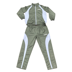 Nouveau élégant hommes chaud coupe-vent veste avec fermeture éclair mince hiver coupe-vent coupe-vent ensemble prix de gros ensembles de mode personnalisés - Product Image 3