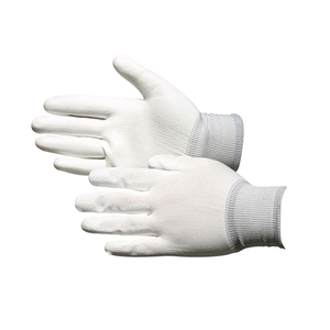 Guantes ESD Palm PU Guante de control estático Guantes electrónicos Pu Fingertips Hilo de carbono recubierto Nylon mixto Sala limpia Hecho en Corea - Product Image 2