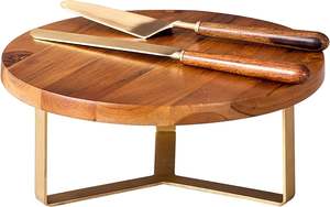 Gran demanda de soporte de pastel de madera de un solo nivel de alta calidad de forma redonda para bodas, hoteles y restaurantes a bajo precio - Product Image 4