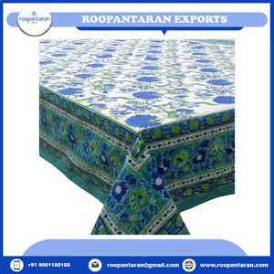 New Arrival Jacquard <b>Table</b> <b>Cloth</b> Hand Block Printed Pure Cotton Knitted Design Timeless Craftsmanship Low Price Checkered - Product Image 6