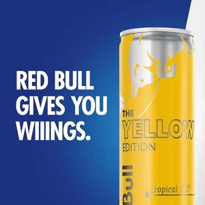 Para Red Bull Tropical Yellow Edition Energy Drink 12 floz (24 Pack) Low-Carb sin azúcar con carbonato como ingrediente principal - Product Image 6