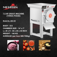 7 HP Trifásico Gravy Machine Comercial SS Cuerpo 600 a 700 kg por hora Capacidad en venta al por mayor