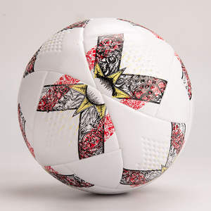 Balón de Fútbol de Cuero PU, Balón de Fútbol de Moda con Logotipo Personalizado, Balón de Fútbol Deportivo Pakistaní de Cuero PU - Product Image 1