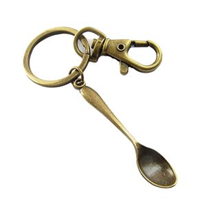 ที่กำหนดเองทำของขวัญท่องเที่ยวส่งเสริมการขายเคลือบโลหะปรุงอาหารช้อนพวงกุญแจ - Product Image 4