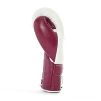 Guantes de Boxeo Profesionales para Adultos, Transpirables, Antideslizantes, con Correa de Muñeca Ajustable, Cierre de Cordones, Cuero Vacuno