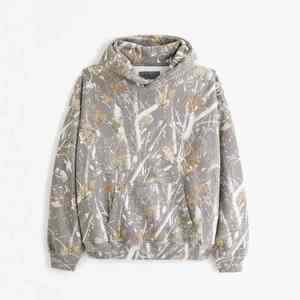 Sweat à capuche imprimé numérique 3D personnalisé pour hommes Camouflage Jungle Maple Streetwear Hoodie - Product Image 5
