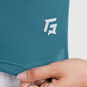 T-shirt en tricot à manches longues Teal W024 pour l'entraînement - Product Image 6