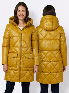 Abrigo Acolchado de Invierno con Capucha Larga, Estilo Casual, Ajustado, Moderno y Elegante, con Logotipo Personalizado - Product Image 6