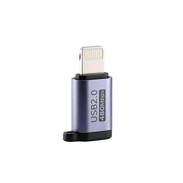 USB2.0 480Mbps Micro Usb C to Type c Male Female Adapter 12W 2.1A 8 Pin Port for Laptop Mobile Phone Fast Charging Data Transfer
