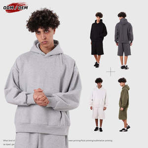 Vente en gros de sweats à capuche en coton 460 GSM sweats lourds sweats chauds doux personnalisables pour hommes - Product Image 4