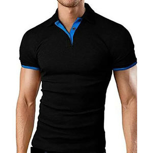 Camisetas de polo para hombre, camisetas informales de manga corta, camisetas deportivas para Fitness, camisetas ajustadas versátiles, prendas de vestir, ropa deportiva para hombre - Product Image 2