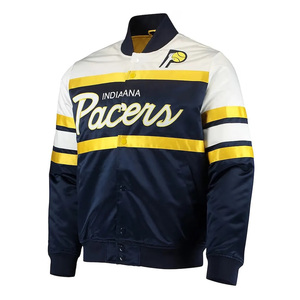 Custom Satin <b>Varsity</b> <b>Jacket</b> Indiana Embroidered Women's Letterman College <b>Jacket</b> 80's 90's <b>Vintage</b> Silk Bomber <b>Jacket</b> - Product Image 4