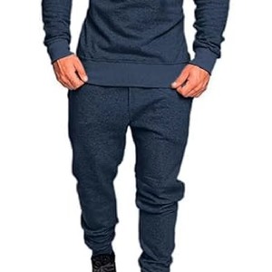 2025 Jersey personalizado para hombre, chándal bordado de diseño sólido con forro para invierno, chándal para correr, 100% de algodón - Product Image 2