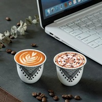 Offre Spéciale – Tasses à café et thé en céramique de style moyen-oriental de 70 ml, en lots de 6 ou 12 pièces, réutilisables et portables, compatibles lave-vaisselle et micro-ondes