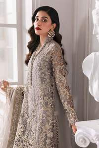 Latest Best Quality Pakistani Bridal & Party Wear Women's 3-Piece Chiffon <b>Dress</b> Salwar Kameez Collection - Product Image 6