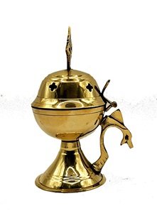 กระถางธูปทองเหลืองแบบออร์โธดอกซ์กรีก เครื่องหอมสำหรับคริสเตียนออร์โธดอกซ์ เครื่องกระจายกลิ่นอโรมาสำหรับชาวรัสเซียออร์โธดอกซ์ ทำด้วยมือ - Product Image 4