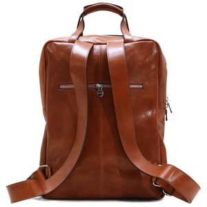 Mochila Grande Unisex de Cuero Genuino para Ordenador Portátil, Bolsa Deportiva Vintage de 2 Colores con Patrón de Caramelo y Logotipo Personalizado para Viaje - Product Image 3