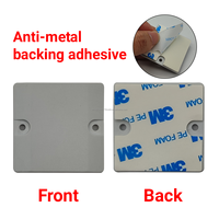 Étiquette rigide passive UHF de forme carrée anti-effraction Monza R6-P ISO18000-6C en plastique technique UHF pour les étagères logistiques