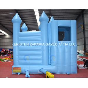 Centro de Juegos Inflable para Exteriores de Gran Tamaño, Fácil de Instalar, Elegante Casa de Brinco Blanca con Tobogán para Alquiler en Eventos - Product Image 3