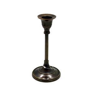 Antique Design Metal <b>Taper</b> <b>Candle</b> Holder Gold Finished For Home Wedding Christmas Tabletop Decoration Wholesale Bulk - Product Image 2