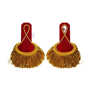 Handcrafted Metallic Bullion <b>Wire</b> Fringes For Elegant Uniform <b>Accessories</b> Silver Bullion <b>Wire</b> Fringes For Dress Uniforms - Product Image 1