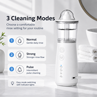 Système d'irrigation nasale portable OEM ODM, double réservoir, nettoyeur de nez, IPX7, rechargeable par type C, 3 modes, kit de rinçage nasal pour la maison et les voyages