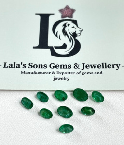 Esmeralda Zambiana 100% Natural, Corte Ovalado de 6x4-5x7mm, Verde Medio, 10.00 Quilates, Piedras Preciosas Sueltas de Alta Calidad para Joyería - Product Image 4