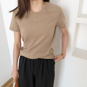 Super calidad mujeres cuello redondo Oem logo diseño personalizado liso camisetas OEM Casual liso manga corta Camiseta para hombres DDP envío - Product Image 4
