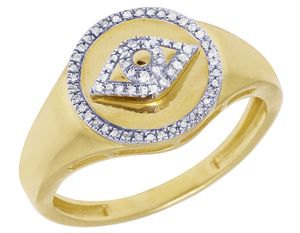 Premium 10K Yellow <b>Gold</b> Rectangular Cluster <b>Ring</b> with Lab Grown Diamonds Hip Hop Luxury Jewelry for <b>Men</b> Party - Product Image 1