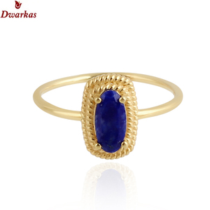 Anillo de dedos de piedra de ojo de tigre chapado en oro único de Plata de Ley 925, joyería clásica para fiesta de boda más vendida para aniversario - Product Image 3